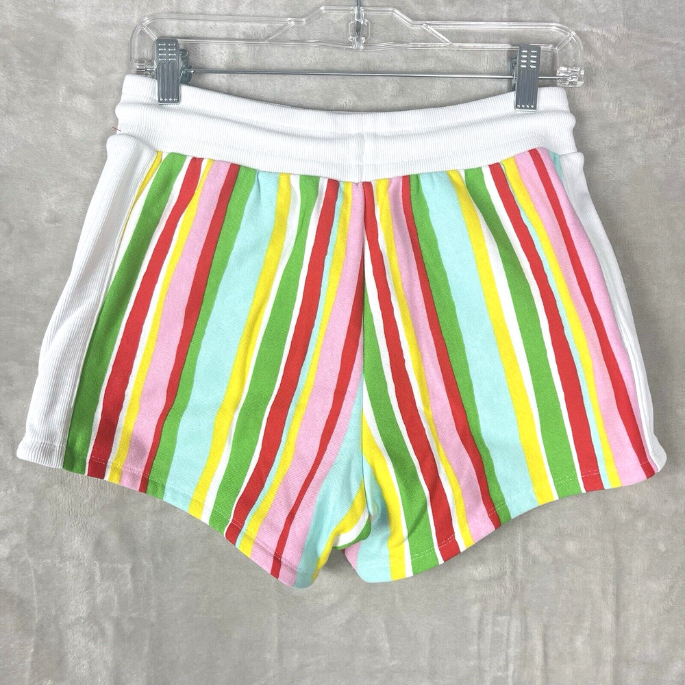 Champion X Susan Alexandra Stripe Reverse Weave Shorts Women's Small Beaded - Picture 4 of 11